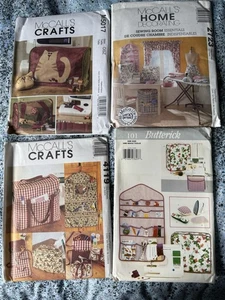 4 Uncut Patterns From Butterick And McCall's Crafts For Home Decor Items - Picture 1 of 1