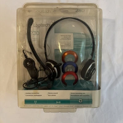 LOGITECH H230 Stereo Headset - Black - Image 1 of 4