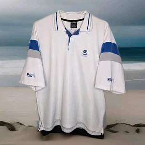 Camisa polo vintage de tenis de manga corta FUBU para hombre XXL con logotipo bordado en el pecho 54" - Imagen 1 de 15