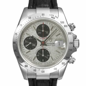 TUDOR WATCH CHRONOTIME TIGER MOSAIC DIAL 79280P AUTOMATIC CHRONOGRAPH DATE MEN'S - Picture 1 of 7