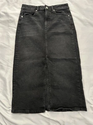 LOFT сделано и любимый длинный черный джинсовой ткани юбка размер 2 длина 30» - Изображение 1 из 4
