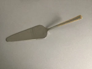 Edestahl-Rostfrei 24ct Gold Trim 18/10 Stainless Steel ~ Cake Slice / Server - Picture 1 of 9