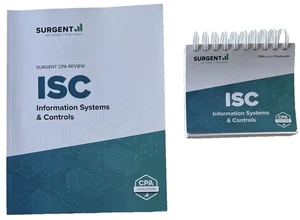 2024 SURGENT CPA REVIEW ISC (Information Systems & Controls)+Flashcards *MINT* - Picture 1 of 2