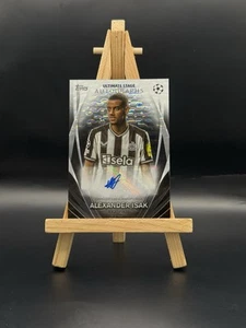 2023-24 Topps Alexander Isak 9/10 Auto Black Icy Foilboard Ultimate State SP - Picture 1 of 2