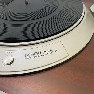 Denon DP-1200 Direct Drive Turntable Record Player Sound tested - Image 1 of 4