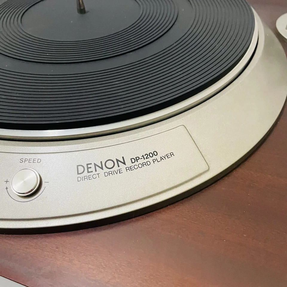 Denon DP-1200 Direct Drive Turntable Record Player Sound tested - Image 1 of 4