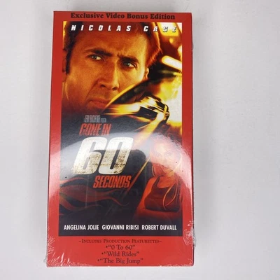 Gone in 60 Seconds (VHS, 2001, Exclusive Video Bonus Edition) Brand New Sealed - Image 1 of 4