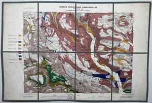 Lillehammmer - Norway Norwegen Norge geological map Karte Geologie geology 1899 - Bild 1 von 1