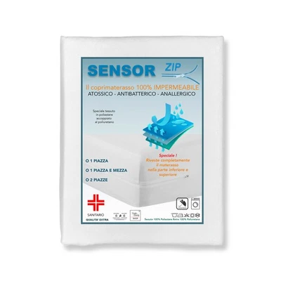 Coprimaterasso Impermeabile Integrale con cerniera Zip SENSOR - Bild 1 von 4