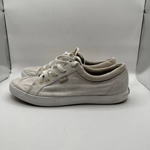 Zapatillas deportivas Keds Shoes para mujer a rayas WF63383 blancas marrones - Imagen 1 de 9