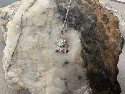 Clogau Welsh Silver & 9ct Rose Gold Ciwt Sheep Pendant 22" Wales Sterling 925 - Изображение 1 из 4