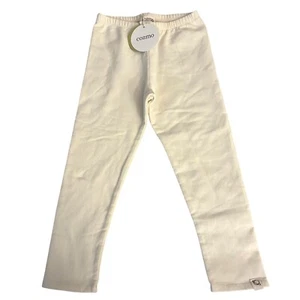 Cozmo Kids Ecru Elastic Waist Cotton Blend Leggings 5Y NWT - Picture 1 of 3