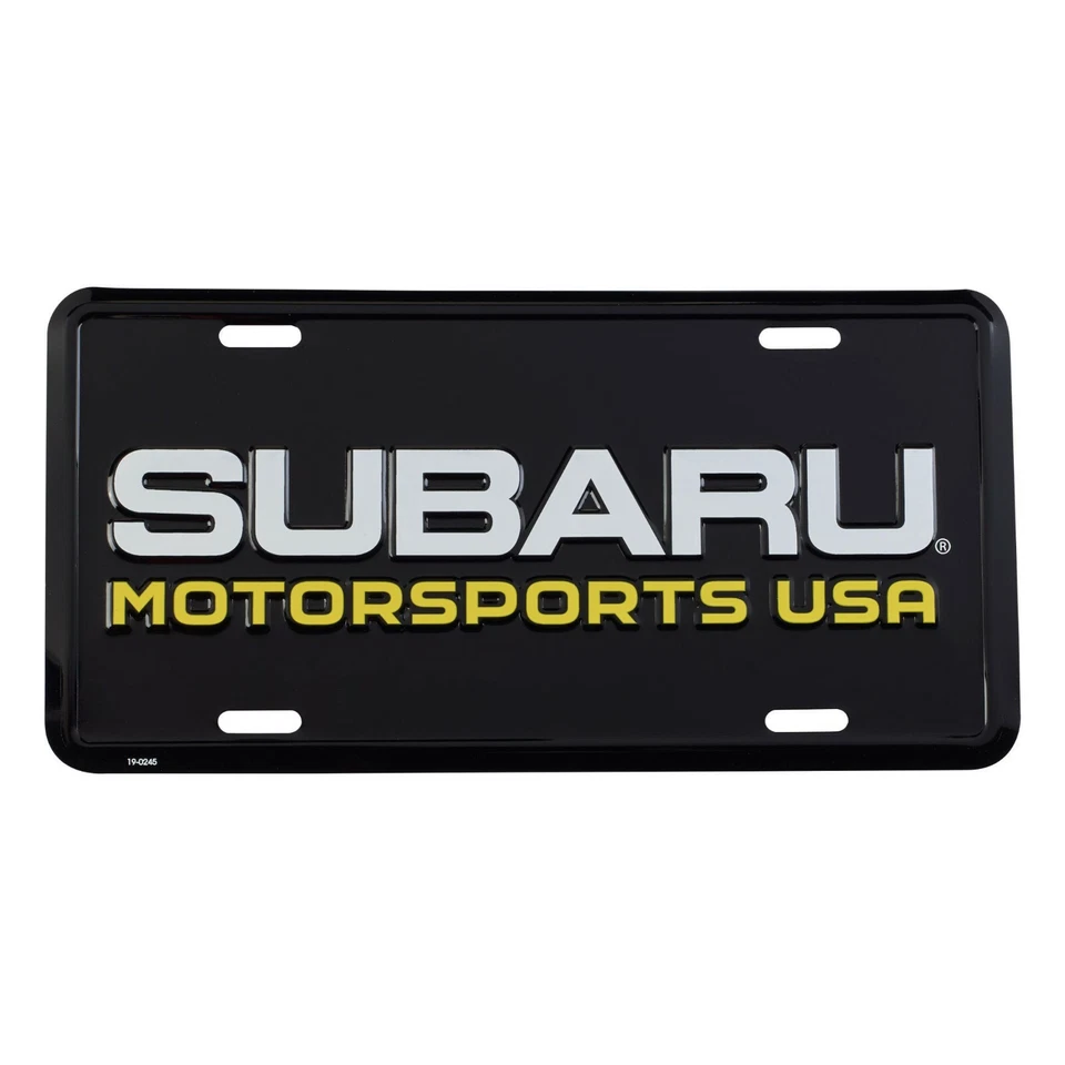 SUBARU MOTORSPORTS USA OFFICIAL LICENSE PLATE WRX STI JDM IMPREZA GENUINE RALLY - Image 1 of 1