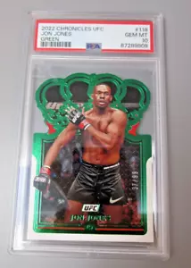 Jon Jones 2022 Panini Chronicles UFC #118 Green /99 PSA 10 Graded Gem Mint - Picture 1 of 2