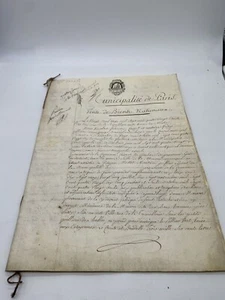Municipalité de Paris. Vente de Biens Nationaux 29 mai 1793 Copie manuscrite . - Imagen 1 de 4