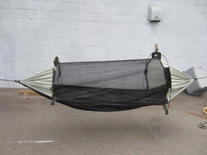 Clark Mark 2 Rope Suspension Jungle Hammock - Black / Green - Hammock Camping - Picture 1 of 13