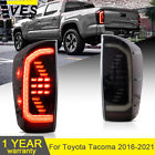 Pair For Toyota Tacoma 2016-2021 Smoked LED Tail Lights w/Startup Sequential set