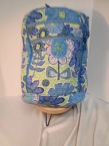 Vera Bradley Campus Tech Backpack Doodle Daisy Pattern In Great Condition - Picture 1 of 17