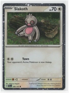 Pokemon Paldea Evolved 160/193 Slakoth Cosmos Holo Exclusive - Picture 1 of 1