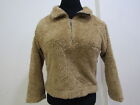 Tommy Hilfiger Women Zipped Fleece Camel Crew Chest Size 44/46 UK 16/18 Sku 8237