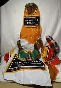 Miller Genuine Draft Inflatable Bottle Grilling Apron Sunglasses and Kabob-New - Picture 1 of 9