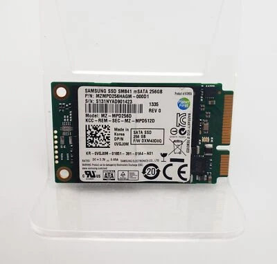 SAMSUNG SM841 256GB SSD mSATA MZ-MPD256D MZMPD256HAGM-000D1 60 DAYS WARRANTY! - Image 1 of 2