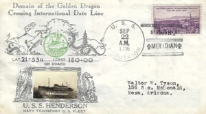 EE. UU. HENDERSON - (AP-1) (AH-9) - Crosby Cachet - 1936 - 180TH MERIDIAN S - Imagen 1 de 1