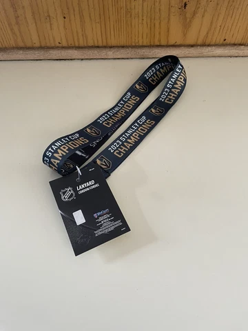 VEGAS GOLDEN KNIGHTS 🔥2023 STANLEY CUP CHAMPIONS LANYARD KEYCHAIN 1" W 20" L Cover