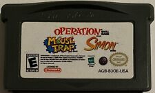 Mouse Trap/Operation/Simon (Nintendo Game Boy Advance, GBA) Tested, Auth M437