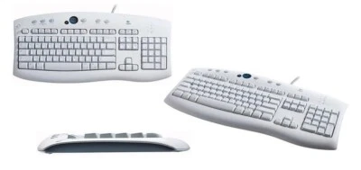 Logitech Deluxe Access Keyboard UK Version – New in Box – PS/2, Vintage Retro - Image 1 of 3