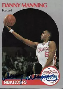 1990 NBA Hoops Signed / Autographed Danny Manning Trading Card, Card #147 - Picture 1 of 2