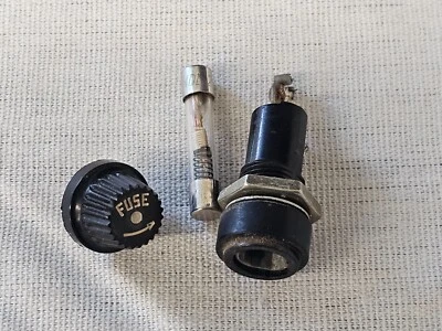 Amplificador Tubo Bell Carillon 6060 Fusible/Soporte/Tapa Pieza Original Foto 1 de 4