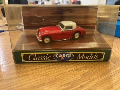 Corgi Classics D733 Austin Healey 3000 Red With White Hard 1989 Boxed 1:43 Scale - Image 1 of 4