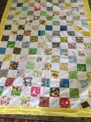 Handmade 48x69”Quilt Top Baby,wall Hanging ,lap New - Image 1 of 4