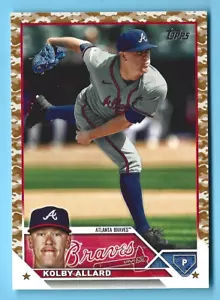 2023 Topps Update Camo #US209 KOLBY ALLARD /25 MLB Atlanta Braves - Picture 1 of 3