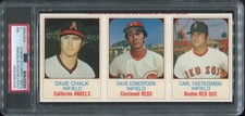 #48 CARL YASTRZEMSKI, Red Sox INFIELD - 1975 Hostess Panel: PSA NM 7 81471545