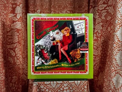 SEALED Cyndi Lauper Merry Christmas Have A Nice Life CANDY CANE vinyl unusual LP - Image 1 of 4