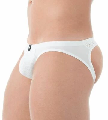 Correa deportiva de malla italiana Gregg Homme Jock Drive blanca 142634 101 Foto 1 de 4