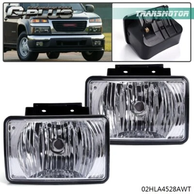 Pair Bumper Fog Light Lamp Fit For 2004-2012 Chevy Colorado GMC Canyon Pickup - Image 1 of 4