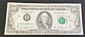 1977 Series 100$ Federal Reserve Note New York Very Good Condition Please Look - Picture 1 of 7