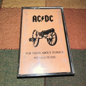 AC/DC For Those About To Rock We Salute You Cassette Atlantic 1981 CS 11111 - Picture 1 of 5