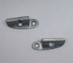 DOOR LATCH LOCK PLATES SET OF 2 LEFT & RIGHT VOLKSWAGEN T1 BUG BEETLE 1965-1966 - Picture 1 of 2