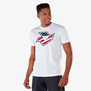 Camiseta de béisbol DeMarini adulto roja blanca y azul - blanca - mediana - Imagen 1 de 1