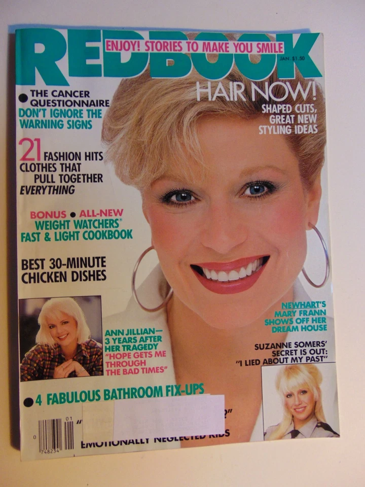 REDBOOK Magazine January 1988-ANN JILLIAN-SUZANNE SOMERS - Image 1 of 1