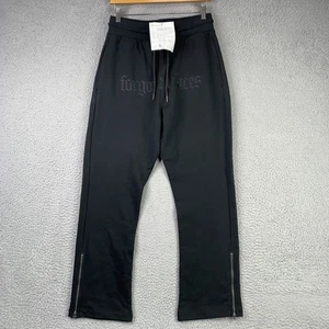 Forgotten Faces Sweatpants Mens Medium Destructed Terry Zipper Jogger Pants - Picture 1 of 19