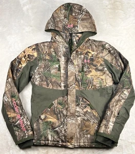 Under Armour Damen Camouflage Gunpowder Jacke Kapuze Realtree S Coldgear - Bild 1 von 13