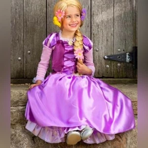 Child Girls Rapunzel Classic Costume Disney Cruise Dress up Play Size 10/12 - Picture 1 of 7