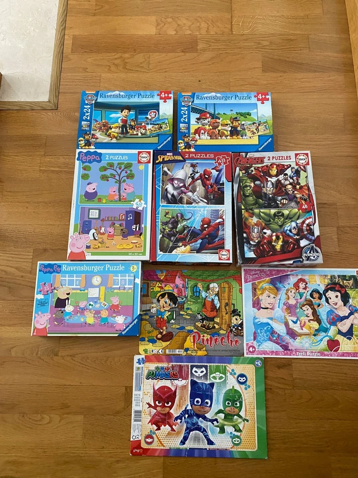 PACK 9 PUZZLES INFANTILES PERFECTO ESTADO - Imagen 1 de 2