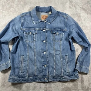 Chaqueta de Camionero Clásica Levi's Para Hombre XXXL Azul Denim Gran Desvanecimiento Look - Imagen 1 de 7
