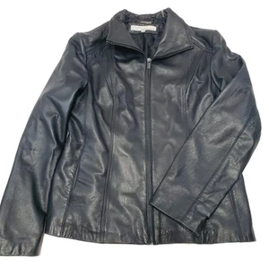 Wilson’s Leather Jacket Men's Black Genuine Leather Size Large - Picture 1 of 8